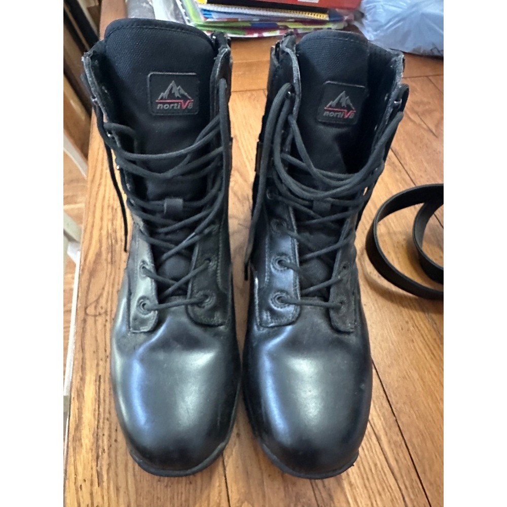 nortiva black emt / work boots 15